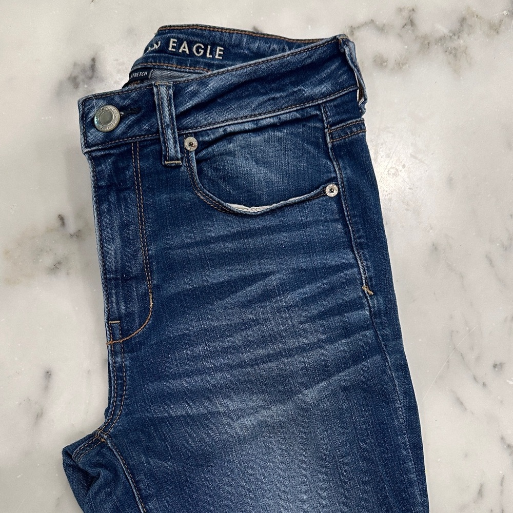 American Eagle Outfitters Dark Blue Skinny Jeans